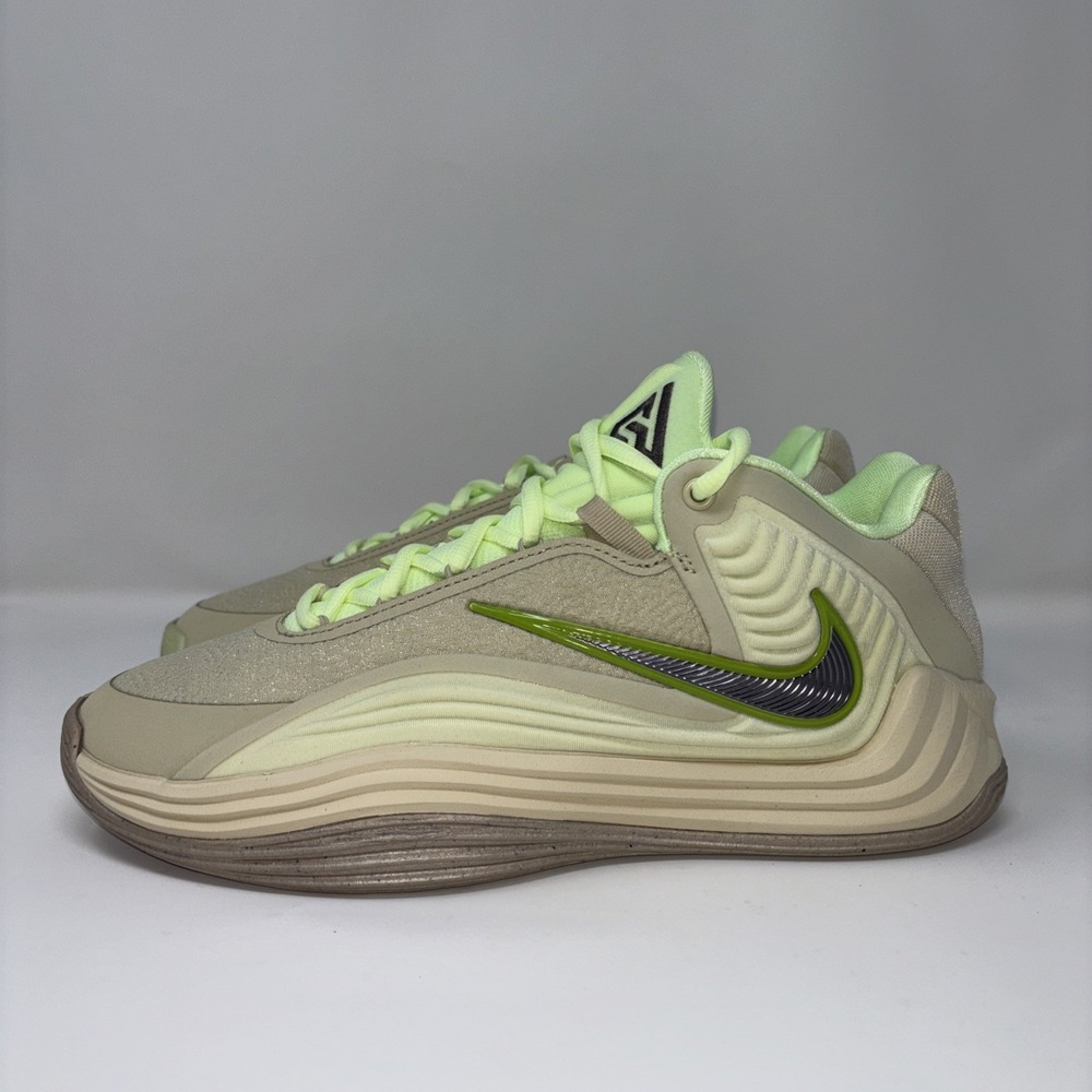 Nike Mens Size 7.5/9W Giannis Freak 7 LE Khaki/Volt Spotlight Basketball Shoes